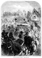 Der Trauerzug von König Heinrich V., 1422
