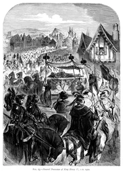Der Trauerzug von König Heinrich V., 1422