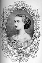 Die zukünftige Königin Alexandra zur Zeit ihrer Hochzeit, ca. 1863