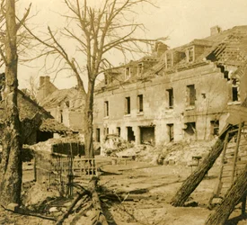 Die Glashütte in Soissons, Nordfrankreich, ca. 1914-1918