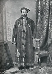 Der Offizier, der für das heilige Heiligtum in Maschhad, Persien, verantwortlich ist, 1902
