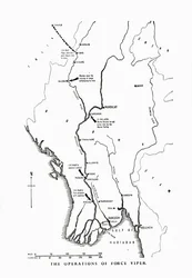 Die Operationen der Force Viper, Burma, Zweiter Weltkrieg, 1942-1943