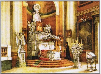Das Heiligtum des Heiligen Alexander Newski, 1890