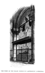 Das Grab von Edward, dem Schwarzen Prinzen, Kathedrale von Canterbury