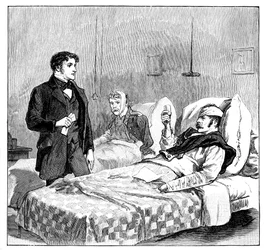 Der Toast der verwundeten Soldaten auf die Königin, ca. 1850er, 1888