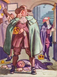Thomas Blood versucht, die Kronjuwelen aus dem Tower of London zu stehlen, 1671, 1937