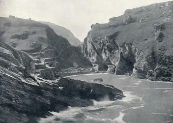 Tintagel - zeigt König Arthurs Burg, 1895