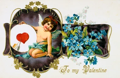 Für meinen Valentin, amerikanische Valentinskarte, 1907