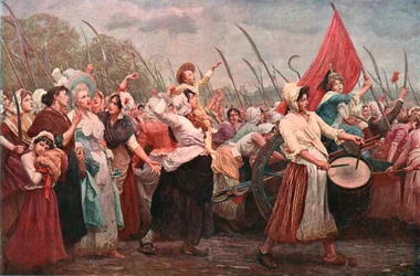 Nach Versailles, ein Vorfall in der Französischen Revolution, um 1894, um 1902