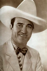 Tom Mix, amerikanischer Filmschauspieler, 1933