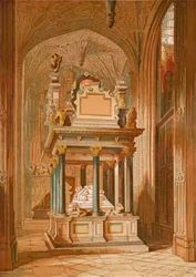 Grab von Königin Elizabeth - Westminster Abbey, ca. 1845, 1864
