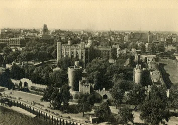 Tower of London. Gesamtansicht von Süden, um 1920