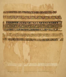 Turban- oder Schalende mit Tiraz und Gold, 1094