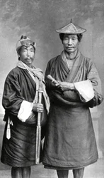 Zwei Männer aus Sikkim, ca. 1910