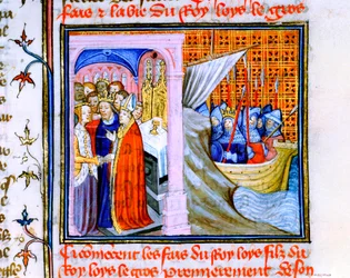 Zwei Szenen aus der Chronique de St Denis