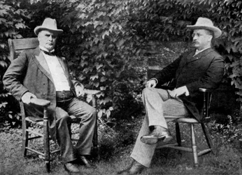 US-Präsident William McKinley und Vizepräsident Theodore Roosevelt, 1899