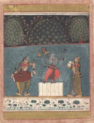 Vasant Ragini: Folio aus einer Ragamala-Serie (Girlande der musikalischen Modi)