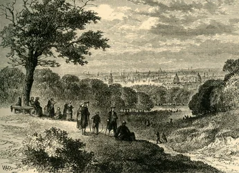 Blick vom One-Tree Hill, Greenwich Park, 1846, um 1878