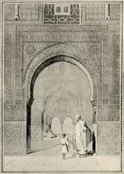 Blick in die Halle der zwei Schwestern, 19. Jahrhundert, 1907