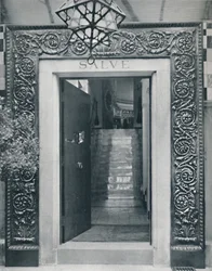 Blick in Sir L. Alma-Tademas Studio durch die Eingangstür, späte 19. Jahrhundert