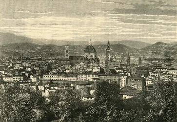 Blick auf Florenz vom Belvedere, 1890