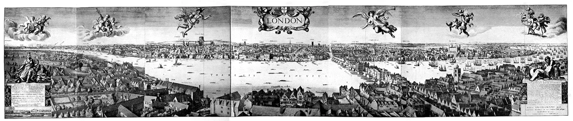 Ansicht von London, um 1650, 19. Jahrhundert