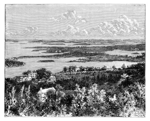 Blick vom Gibbs Hill, Bermudas, ca. 1890