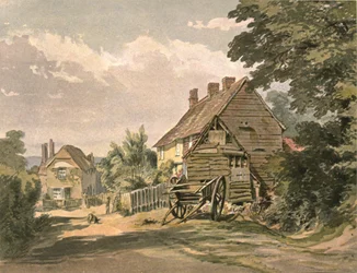 Dorfhäuser, um 1900
