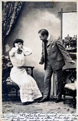 Französische Vintage-Postkarte, ca. 1900