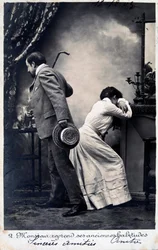 Vintage französische Postkarte, ca. 1900
