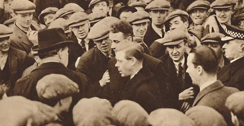 Besuch des Ozeandampfers Queen Mary, 1937