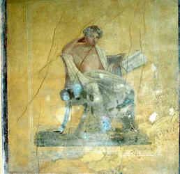 Wandfresko, Haus des Menander, Pompeji