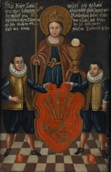 Wappen- und Satzungsbild der Zunft der Klingenschmiede