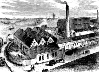 Webbs Chemiefabrik, Diglis, Worcestershire, ca. 1860