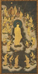 Willkommener Abstieg von Amida Buddha, 1300-33