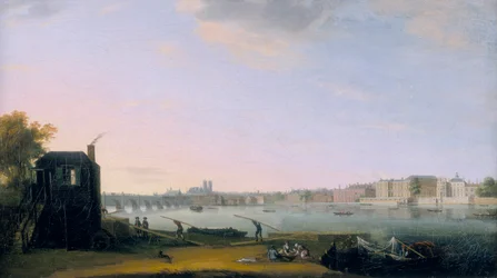 Westminster Bridge und Whitehall von Lambeth, ca. 1775