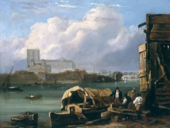 Westminster von Lambeth, nach 1827