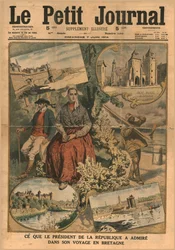 Was der Präsident während seiner Reise in die Bretagne bewunderte, 1914
