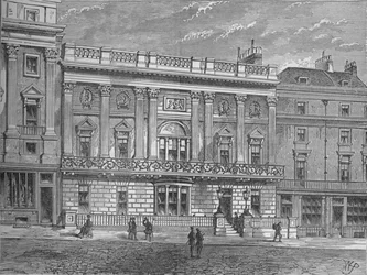Whites Club, Westminster, London, um 1875