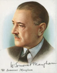 William Somerset Maugham, britischer Autor von Romanen, Theaterstücken und Kurzgeschichten, 1927