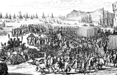 Wilhelm von Oranien landet mit seiner Armee in Torbay, Devon, 5. November 1688