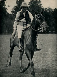 Winston Churchill beim Polo, 1920er Jahre, 1945