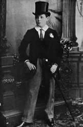 Winston Churchill als Harrow-Schüler im Jahr 1889, 1945