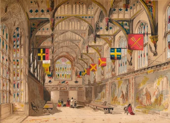 Wolseys Halle, Hampton Court, 1845