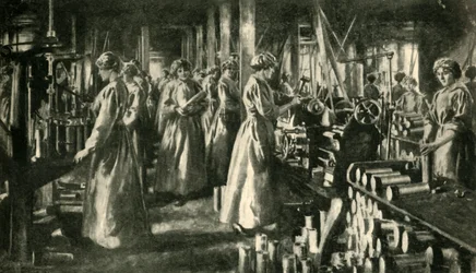 Frauenarbeiter für den Krieg, ca. 1914-1918, ca. 1920