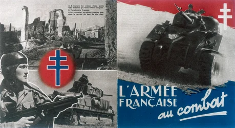 Zweiter Weltkrieg: Propagandaplakat des Freien Frankreichs, ca. 1942-1944