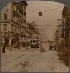 Yonge St., Blick nach Norden von der King St., das geschäftige Zentrum von Toronto, Kanada, 1904