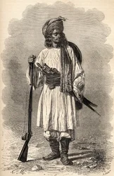 Ein afghanischer Soldat, Illustration aus 