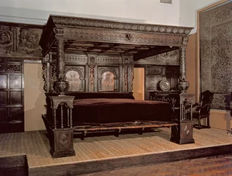 Das Große Bett von Ware, geschnitzte Eiche, 1580