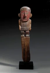 Ein Chimu-Holzfigurenmarker, ca. 1100-1400